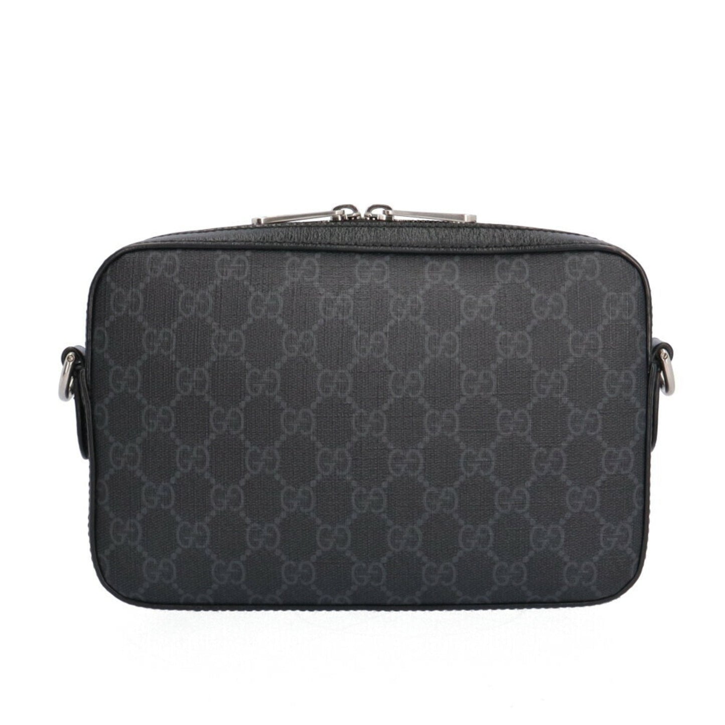 Gucci Black Gg Supreme Leather Shoulder Bag