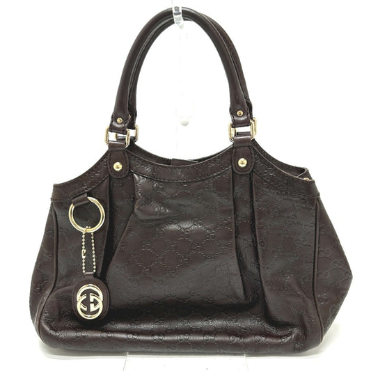 Gucci Brown Leather Tote Bag ()