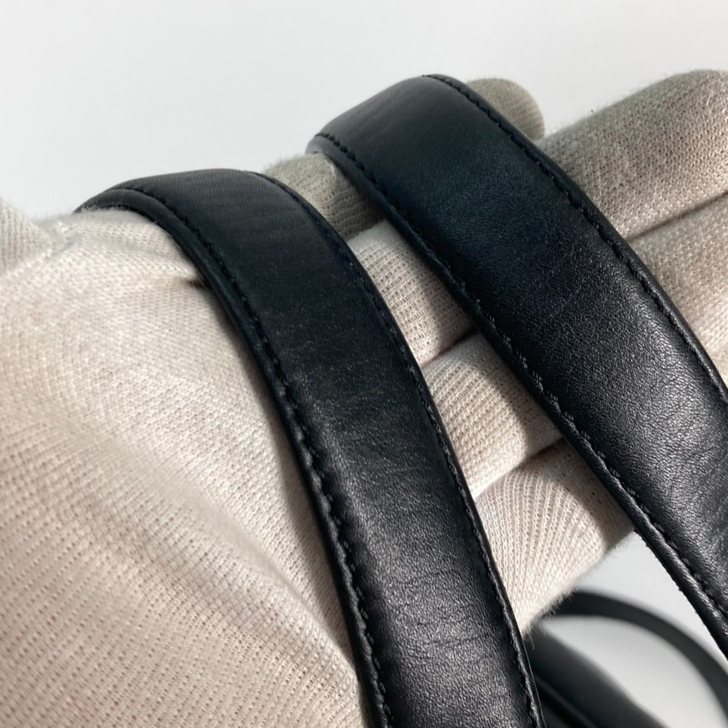Louis Vuitton Black Leather Shoulder Bag