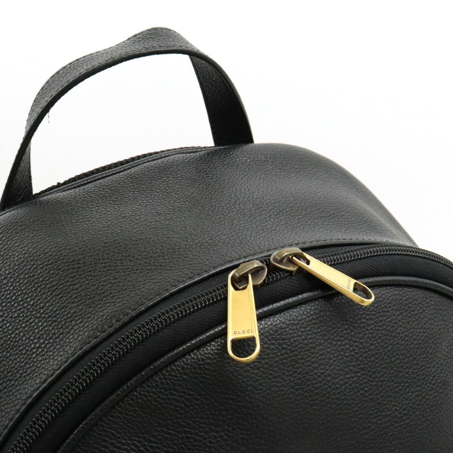 Gucci Black Leather Backpack