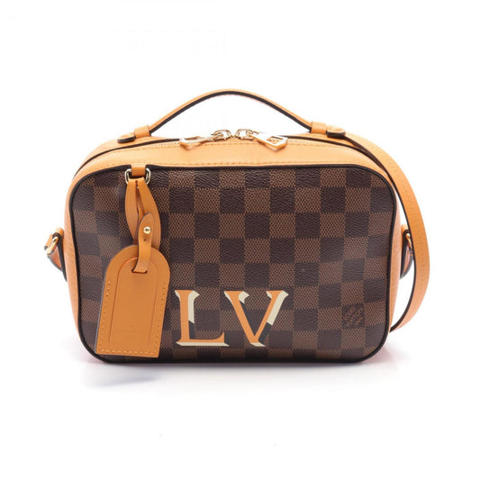 Louis Vuitton Brown Yellow Pvc Shoulder Bag ()