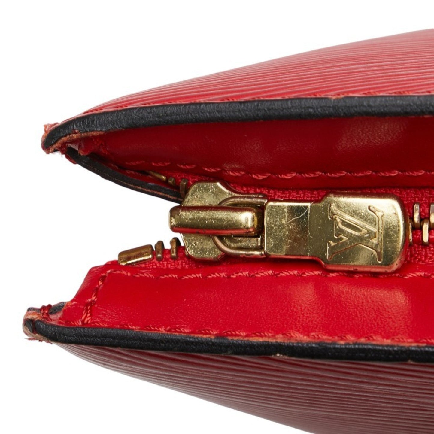 Louis Vuitton Castilian Red Leather Shoulder Bag Tote Bag
