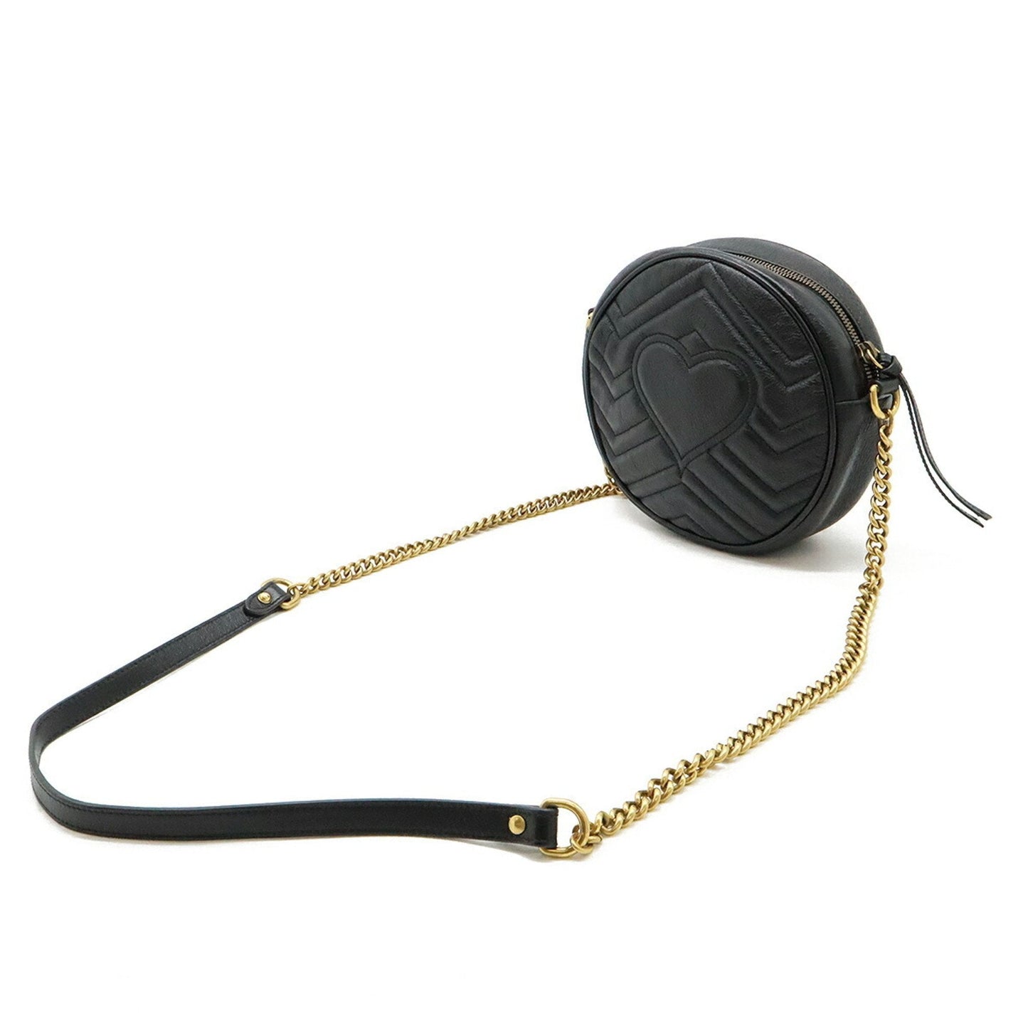 Gucci Gg Marmont Black Leather Shoulder Bag