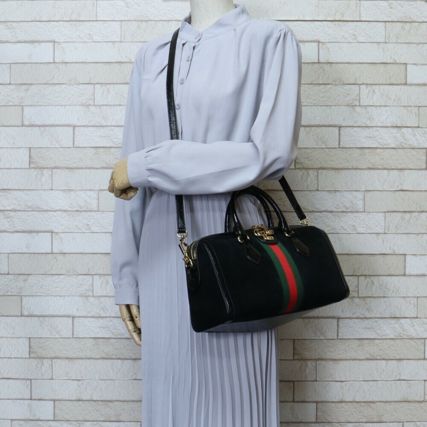 Gucci Black Suede Shoulder Bag