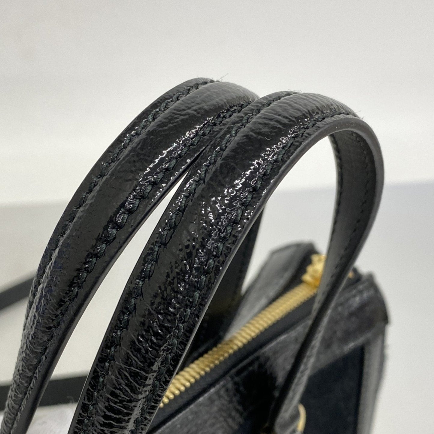 Gucci Black Green Red Color Suede Handbag