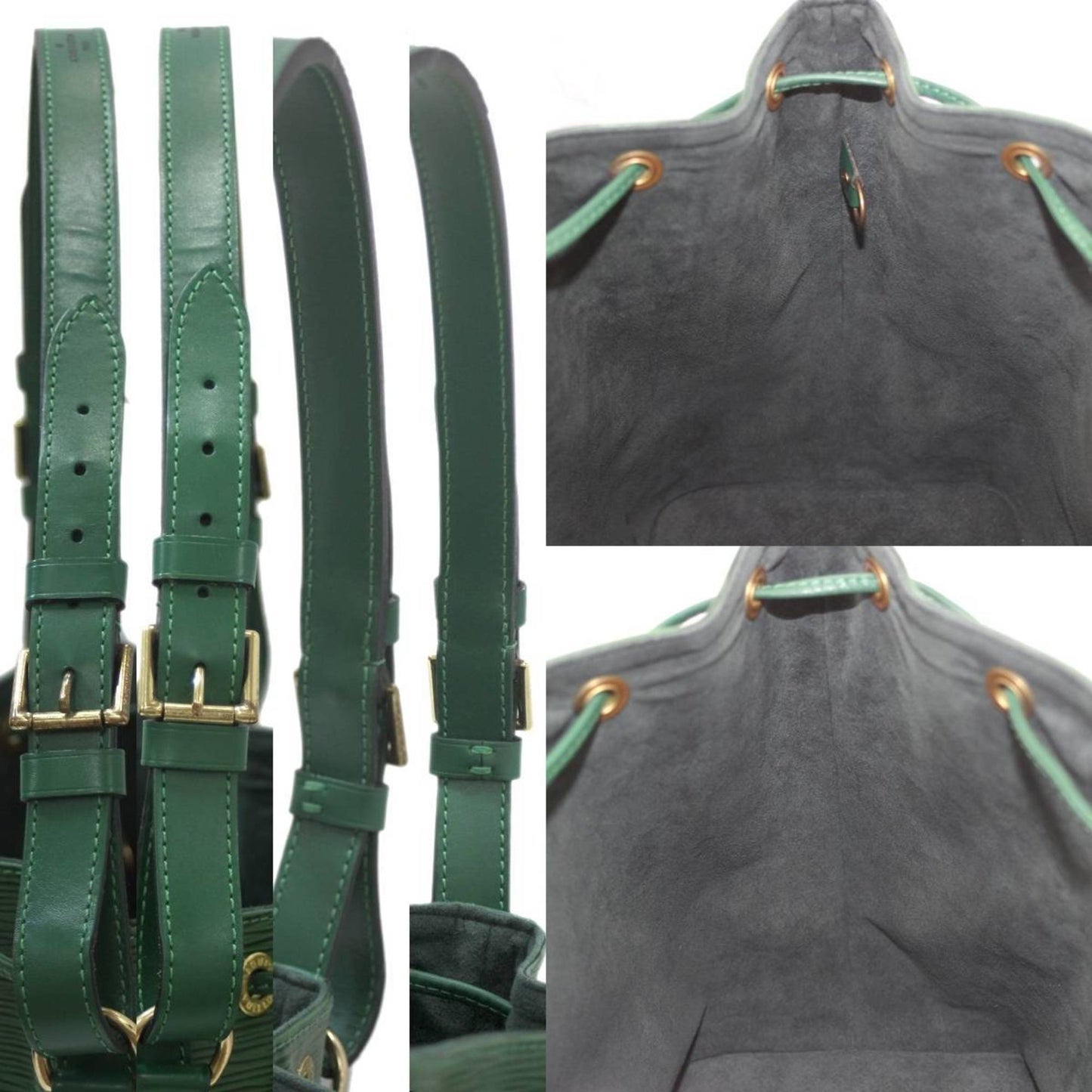 Louis Vuitton Epi Borneo Green Epi Leather Shoulder Bag
