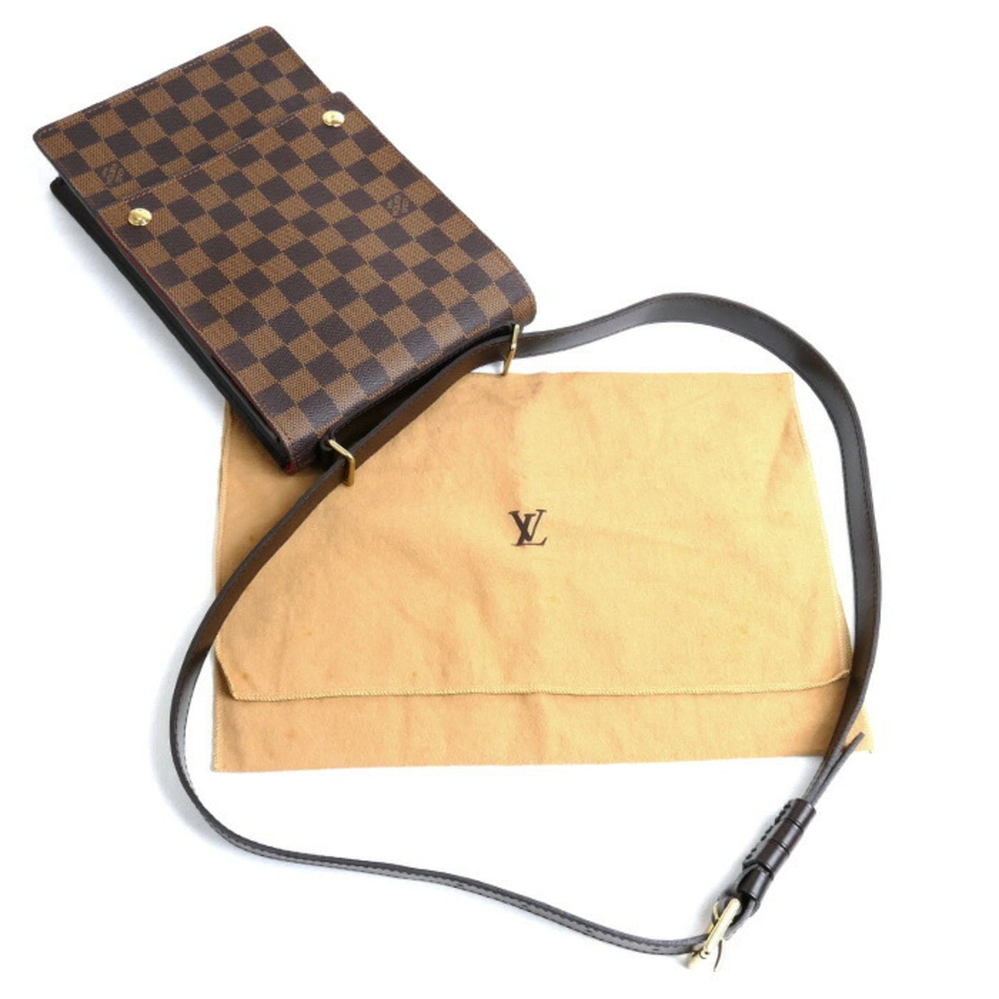 Louis Vuitton Brown Ebene Damier Canvas Shoulder Bag