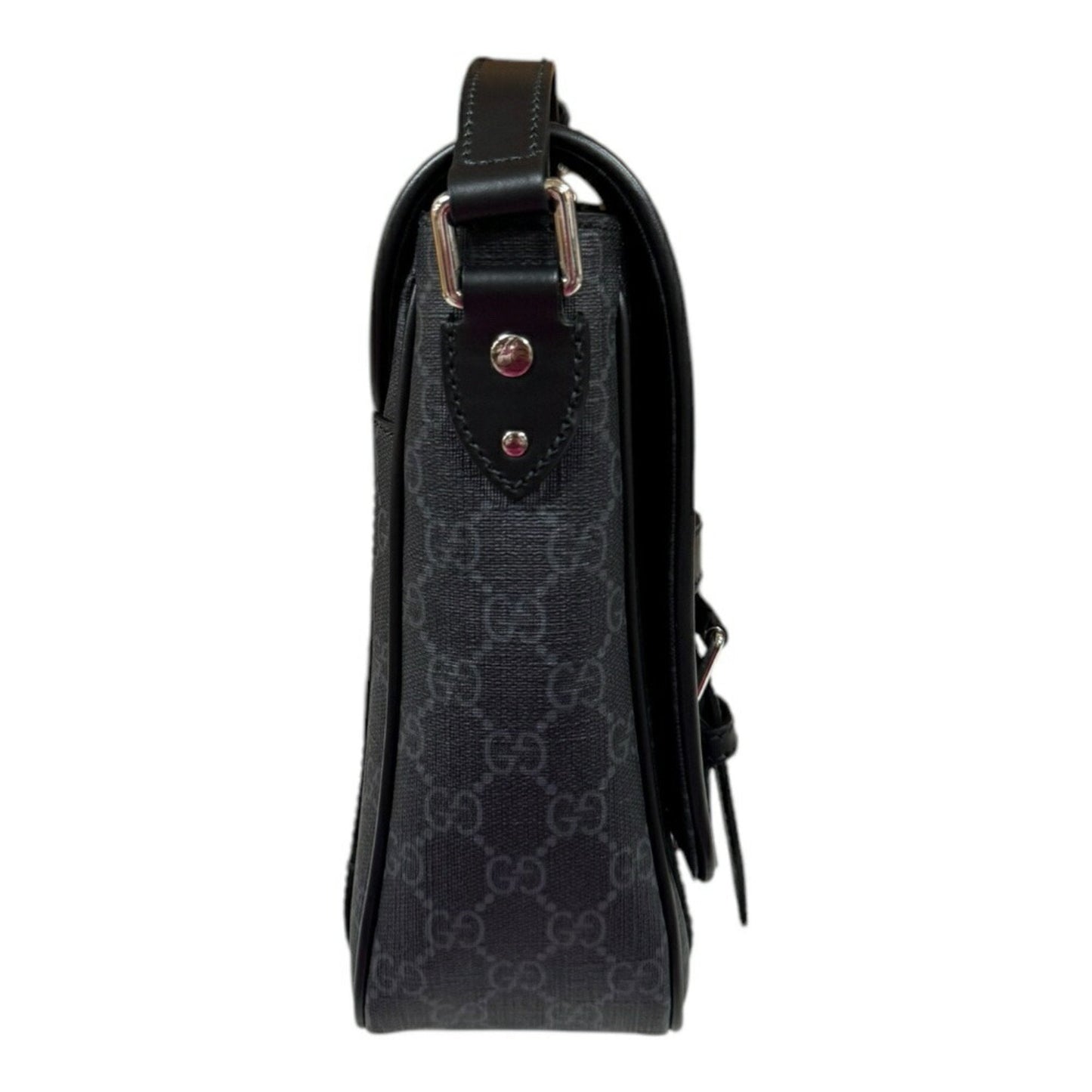 Gucci Black Gg Supreme Canvas Shoulder Bag