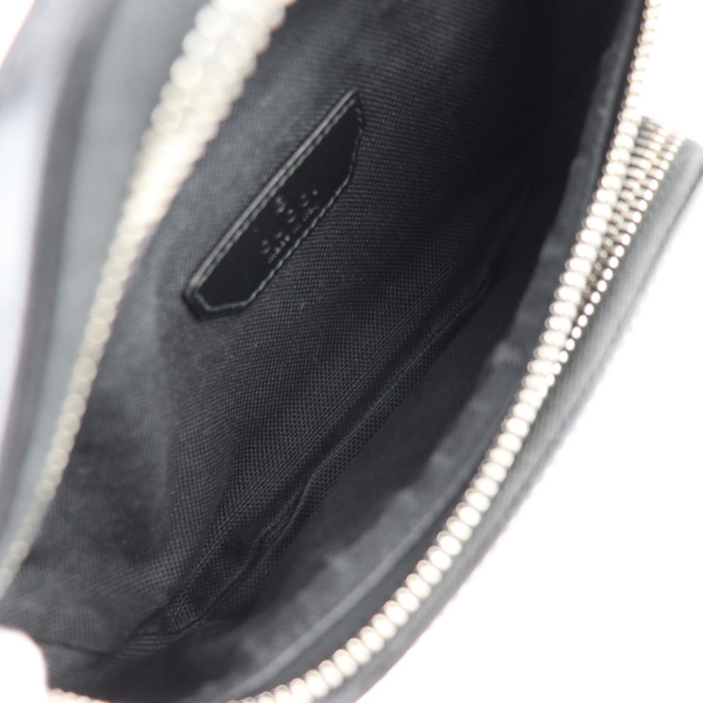 Gucci Black Gray Gg Supreme Leather Fanny Pack Sling Bag