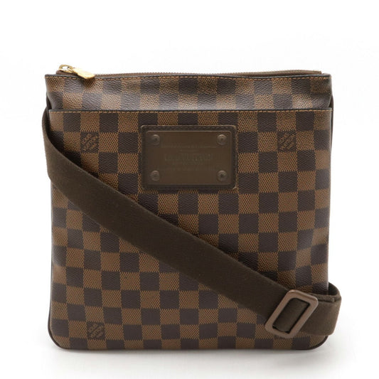Louis Vuitton Brown Pvc Pochette Shoulder Bag ()