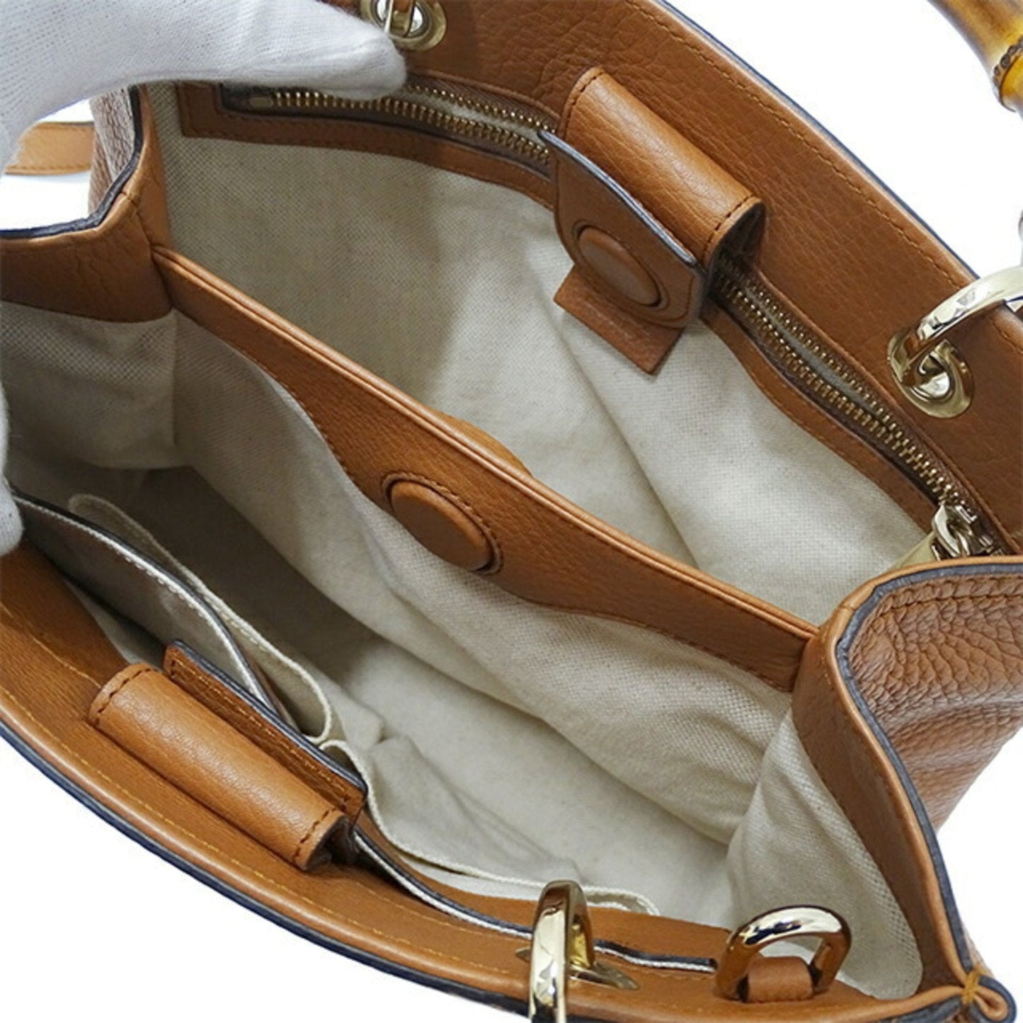 Gucci Brown Leather Handbag Shoulder Bag