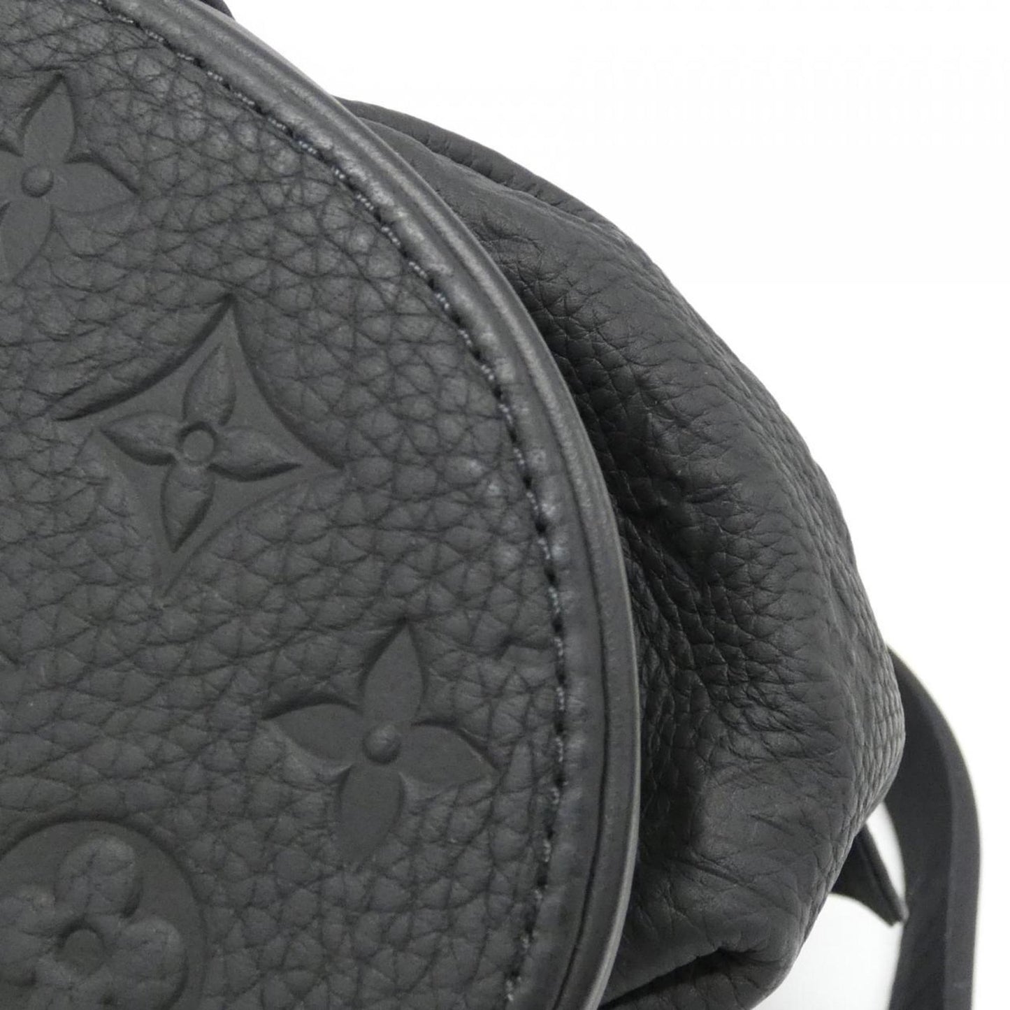 Louis Vuitton Black Leather Backpack