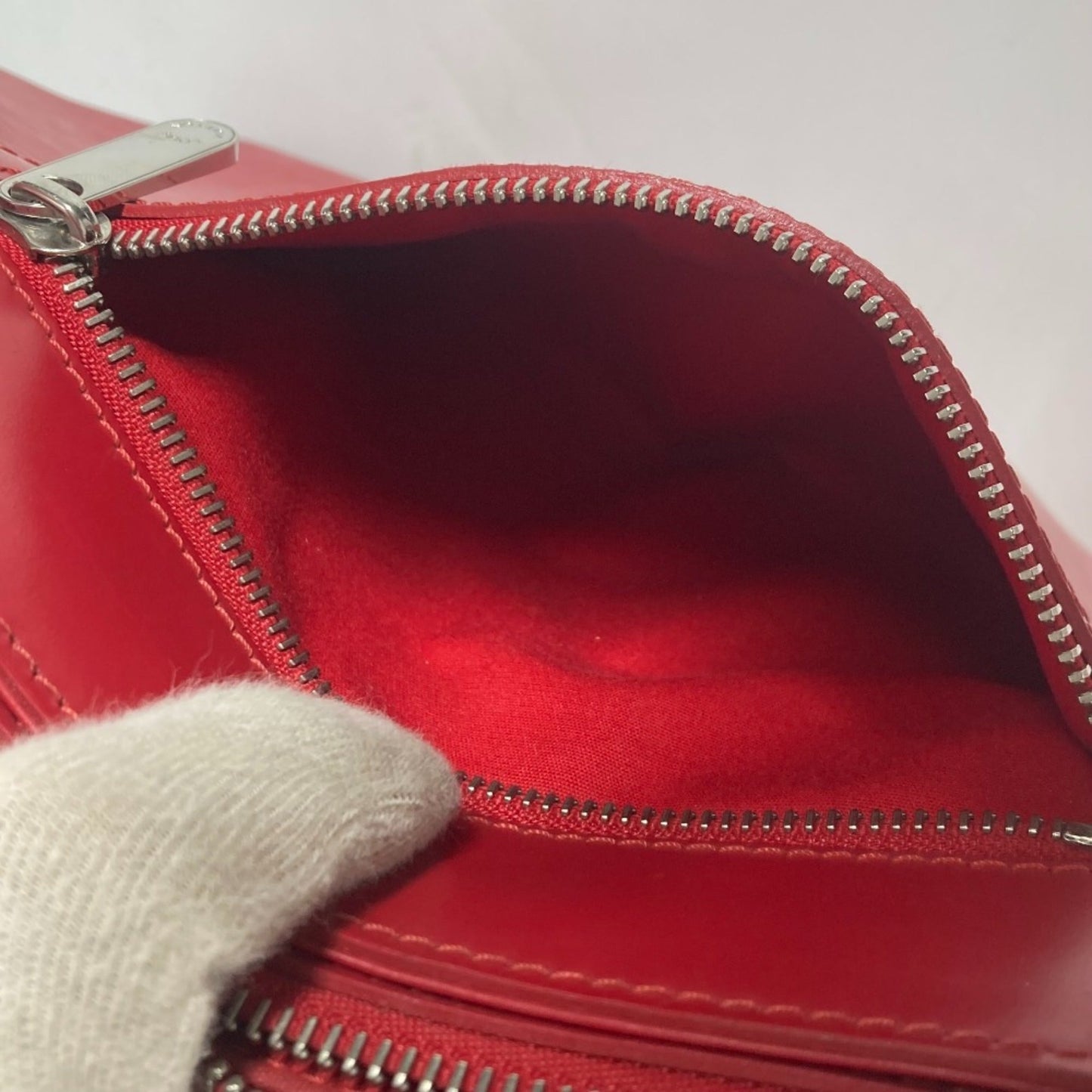 Louis Vuitton Castilian Red Red Color Epi Leather Shoulder Bag