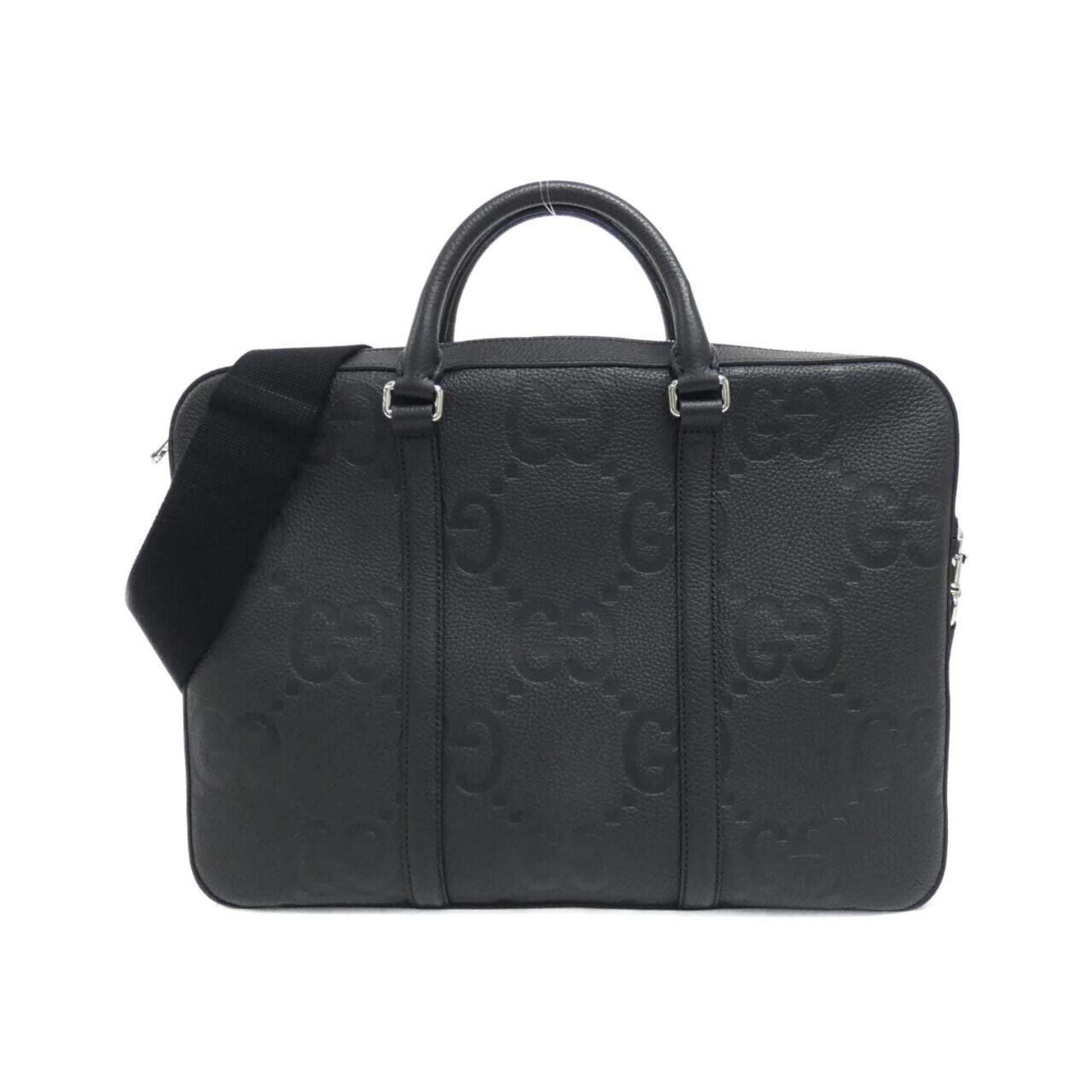 Gucci Black Gg Canvas Handbag ()