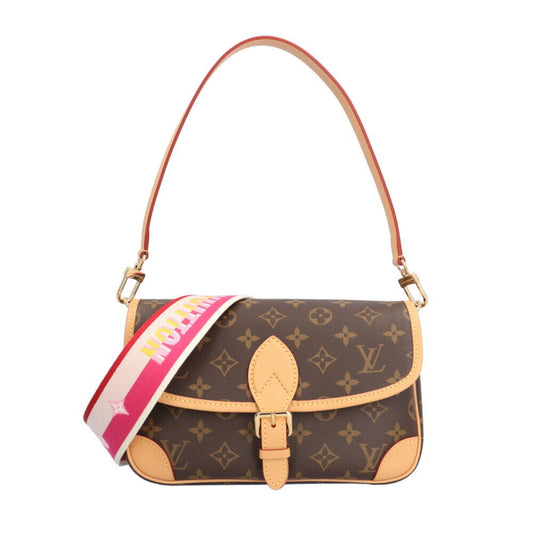 Louis Vuitton Brown Fuchsia Monogram Monogram Shoulder Bag ()