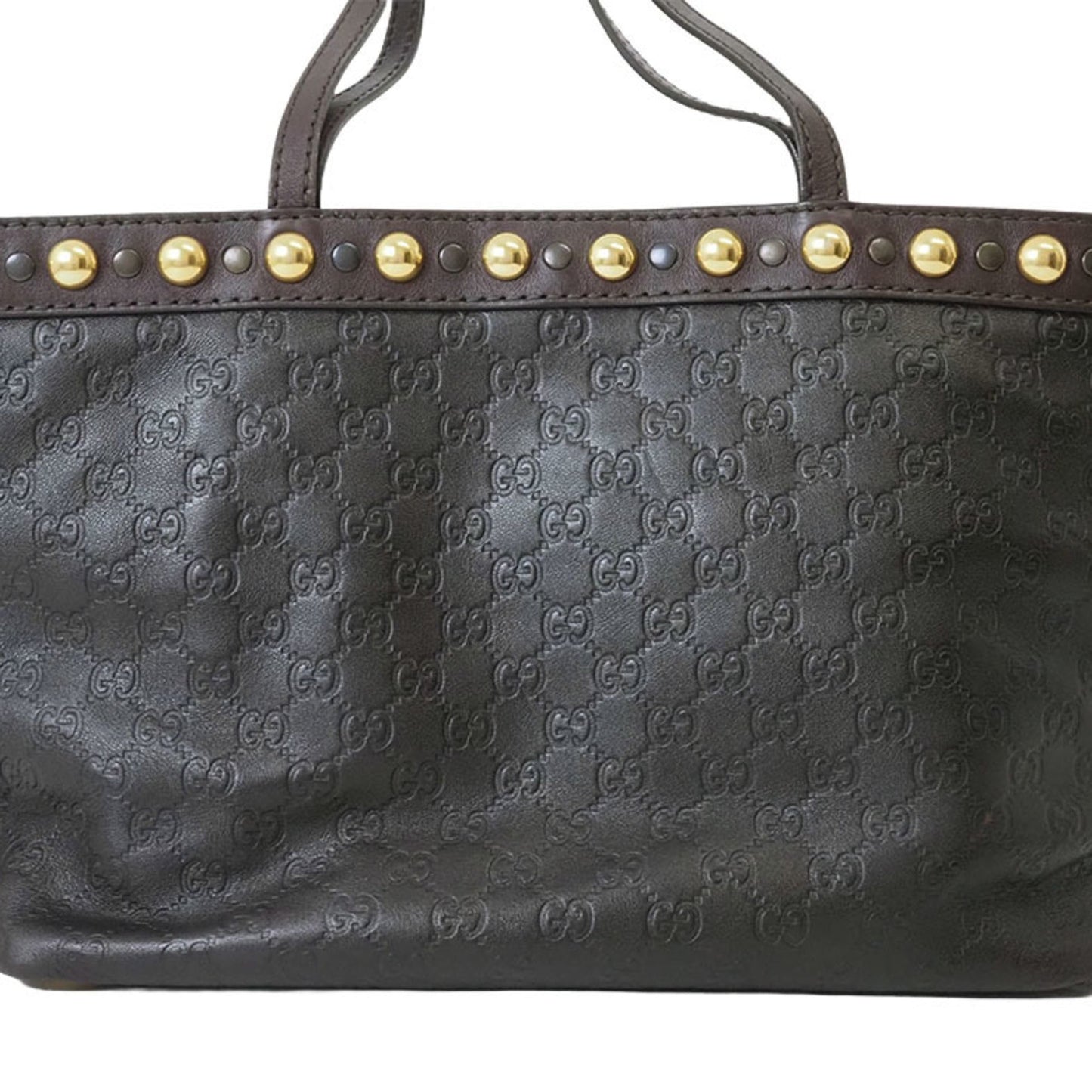 Gucci Guccissima Brown Leather Shoulder Bag Tote Bag