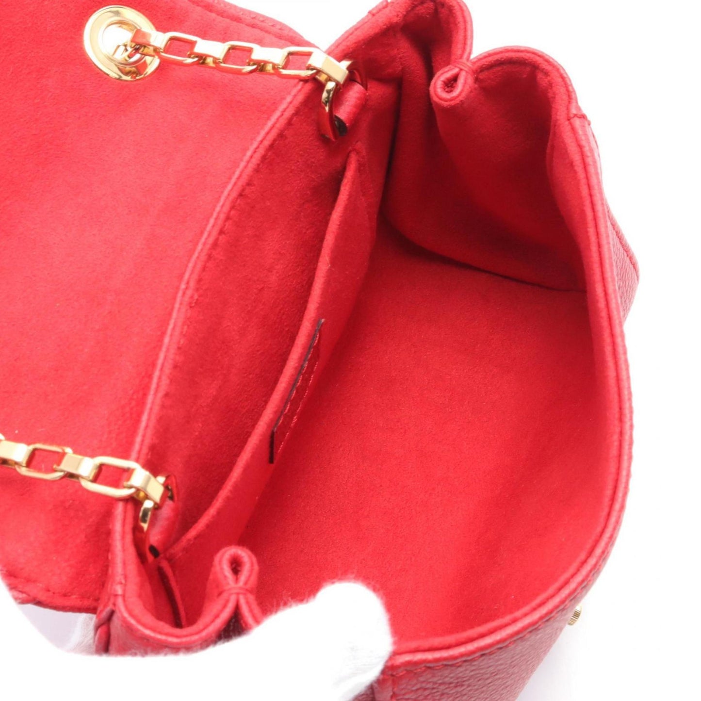 Louis Vuitton Cerise Red Color Leather Shoulder Bag