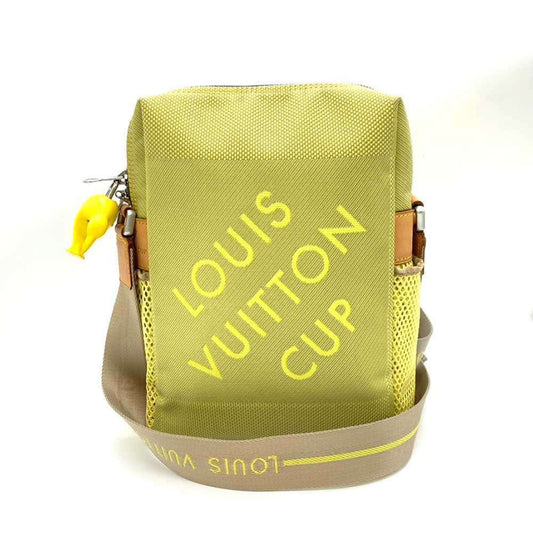 Louis Vuitton Damier Geant Gray Yellow Damier Geant Pochette Shoulder Bag ()