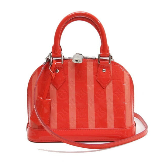 Louis Vuitton Poppy Petal Patent Leather Handbag Shoulder Bag ()