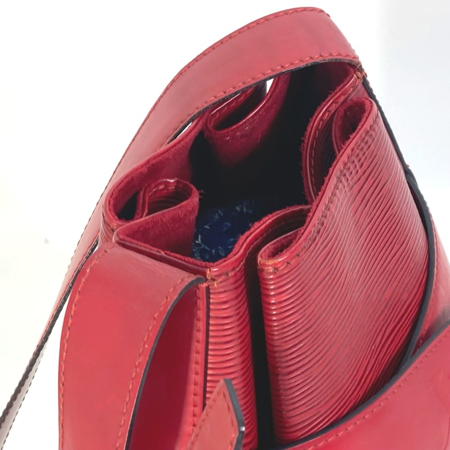 Louis Vuitton Red Leather Shoulder Bag