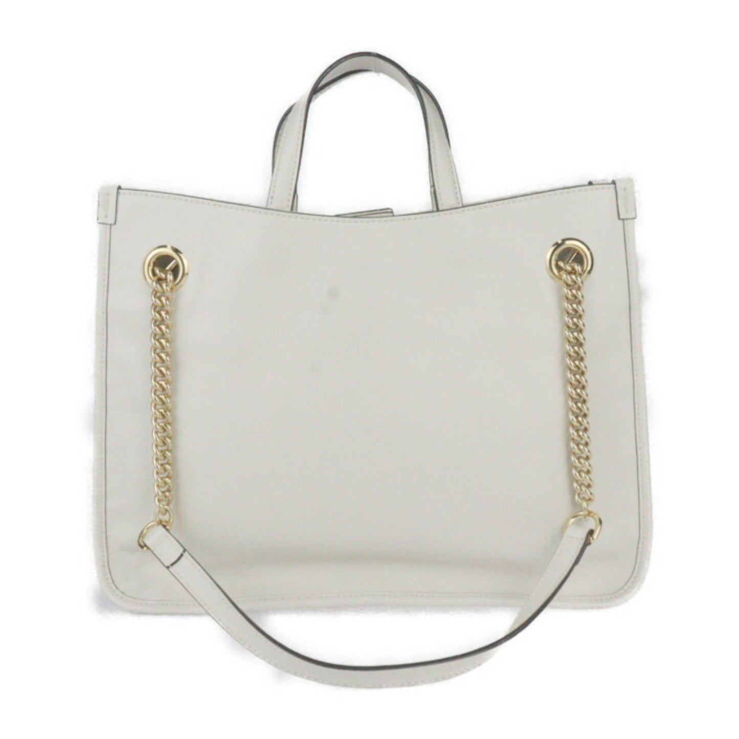Gucci Ivory Leather Handbag Shoulder Bag Tote Bag
