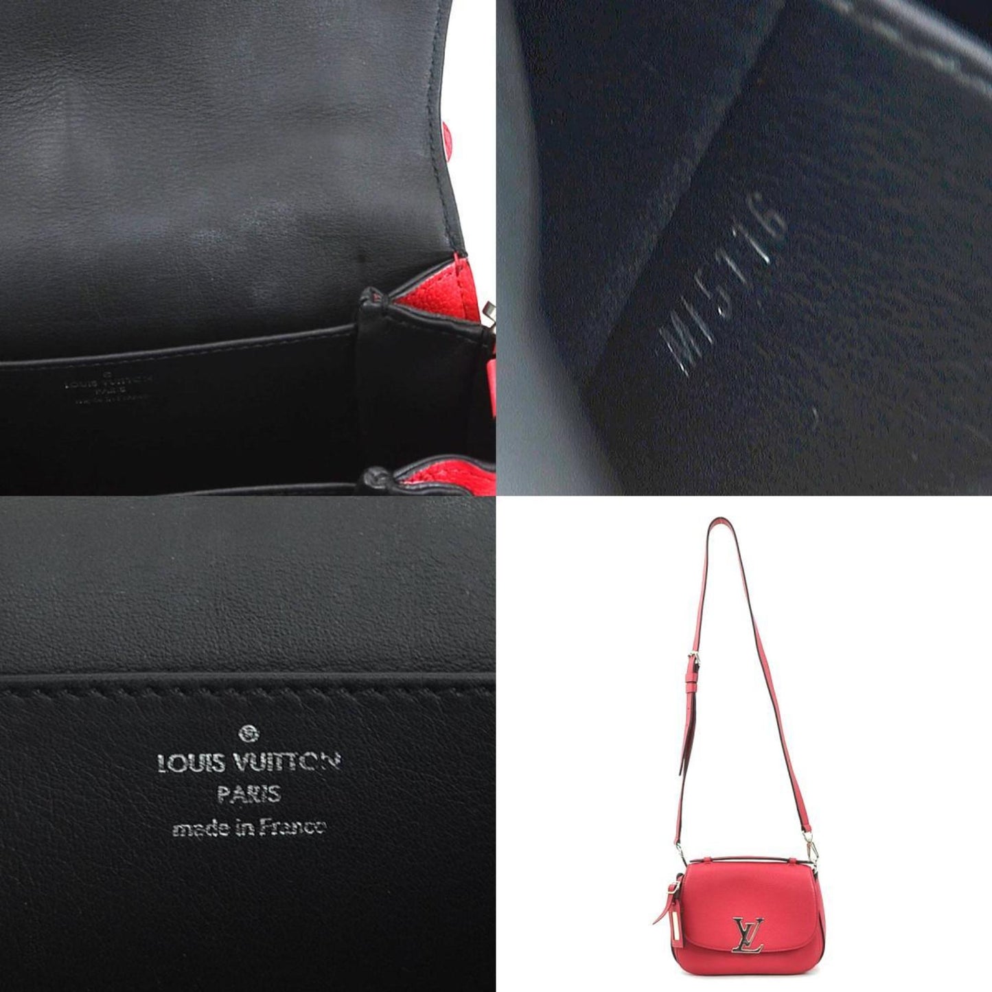 Louis Vuitton Pink Leather Shoulder Bag