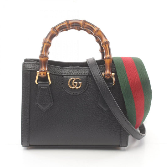 Gucci Black Leather Tote Bag ()