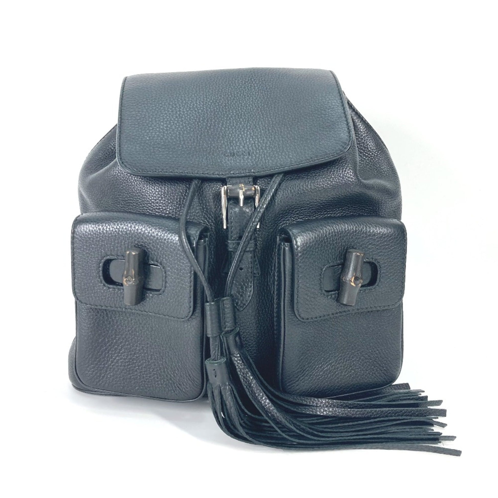 Gucci Black Leather Backpack ()