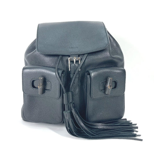 Gucci Black Leather Backpack ()