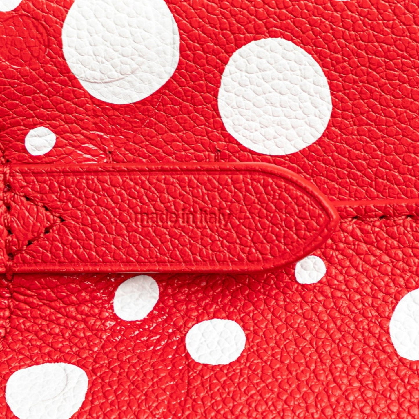 Louis Vuitton Red Color White Leather Handbag Shoulder Bag