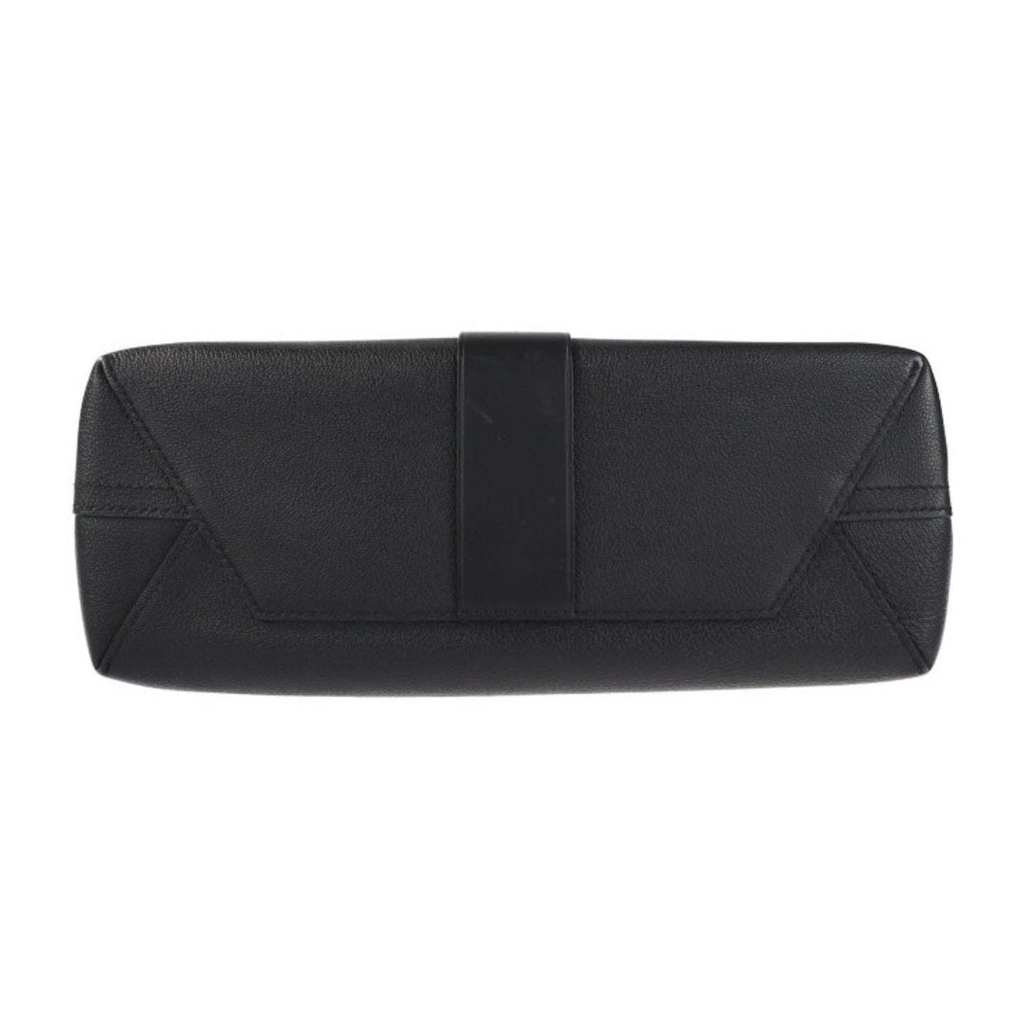 Louis Vuitton Noir Leather Handbag Shopping Bag Shoulder Bag Tote Bag