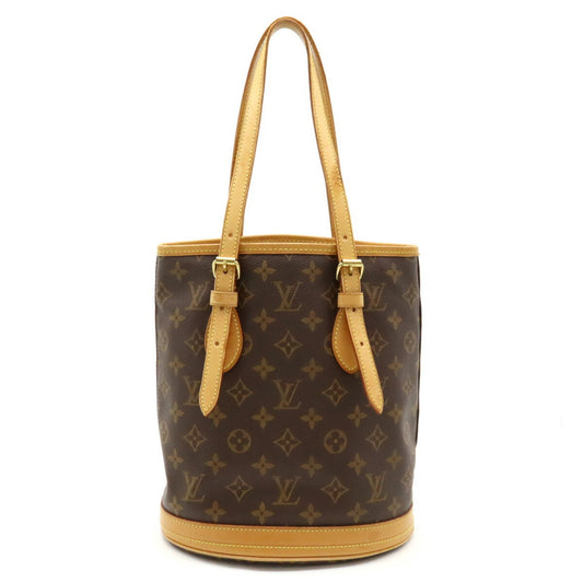 Louis Vuitton Brown Monogram Pouch Shoulder Bag Tote Bag ()