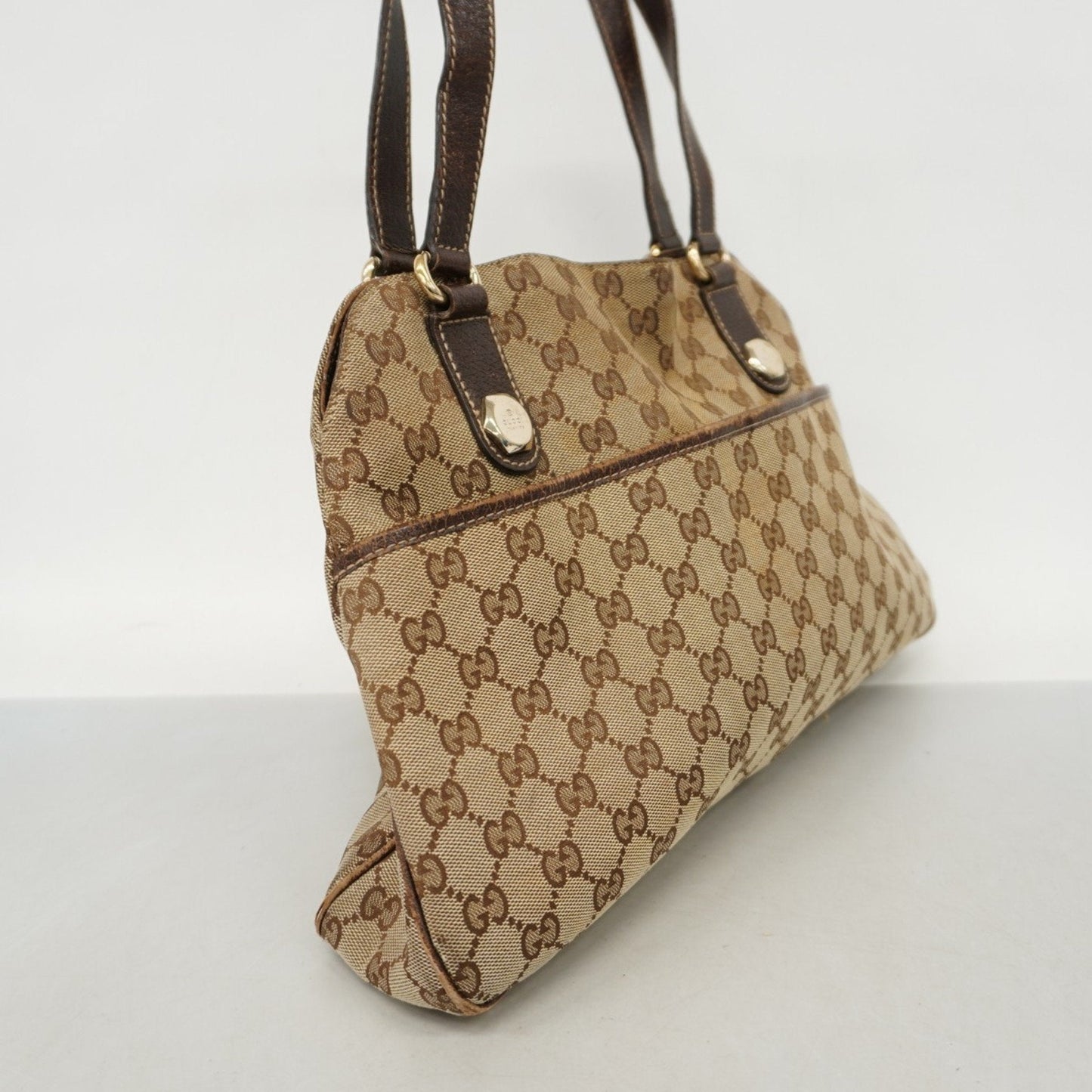 Gucci Brown Canvas Tote Bag