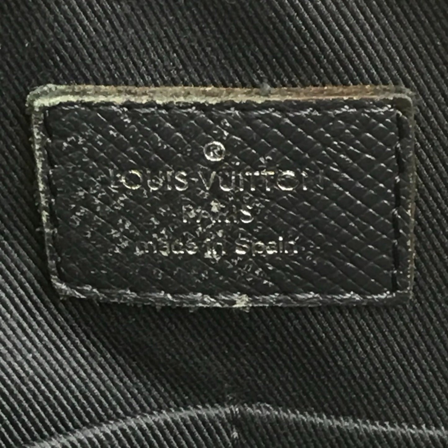 Louis Vuitton Navy Leather Shoulder Bag