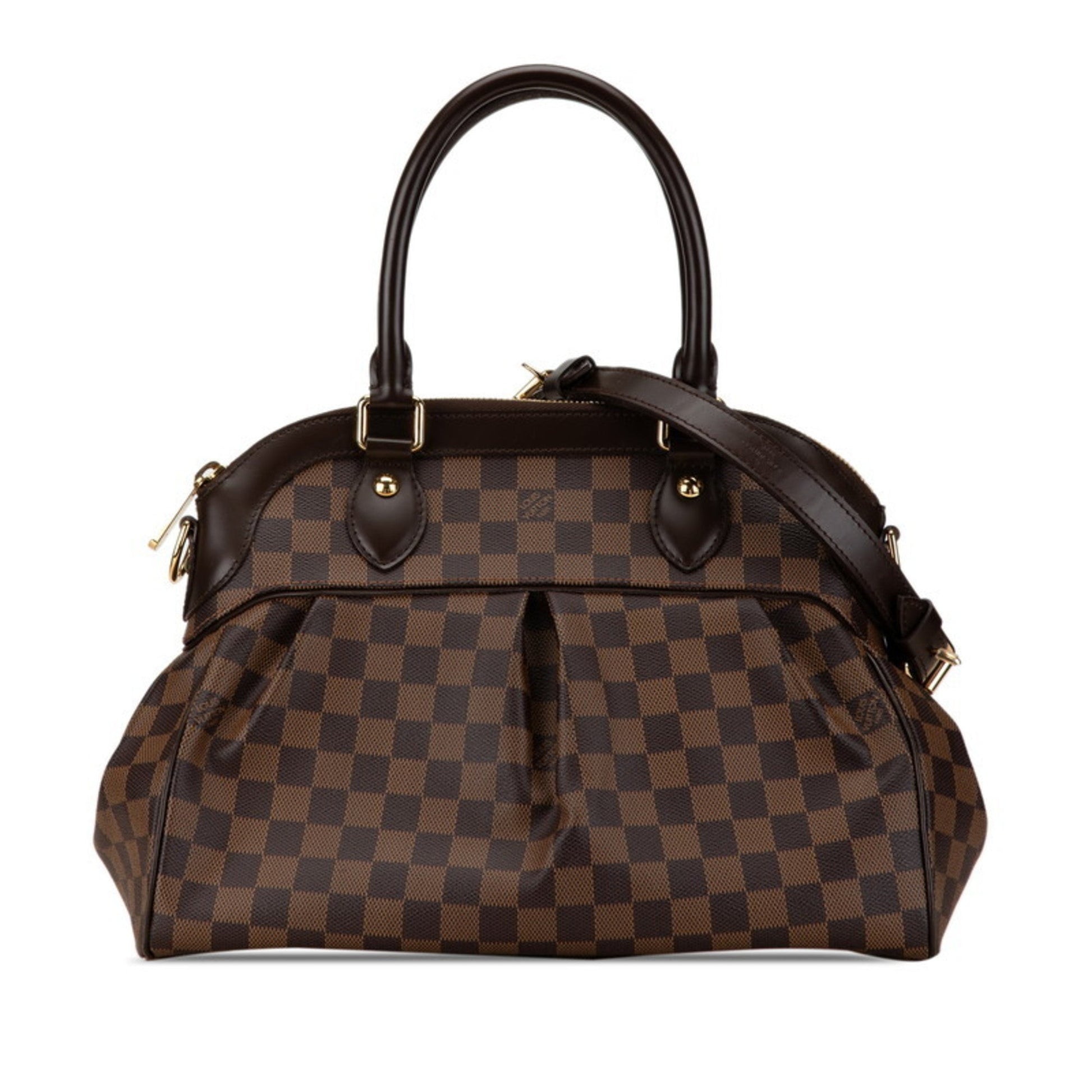 Louis Vuitton Damier Brown Pvc Leather Handbag Shoulder Bag ()