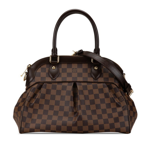 Louis Vuitton Damier Brown Pvc Leather Handbag Shoulder Bag ()