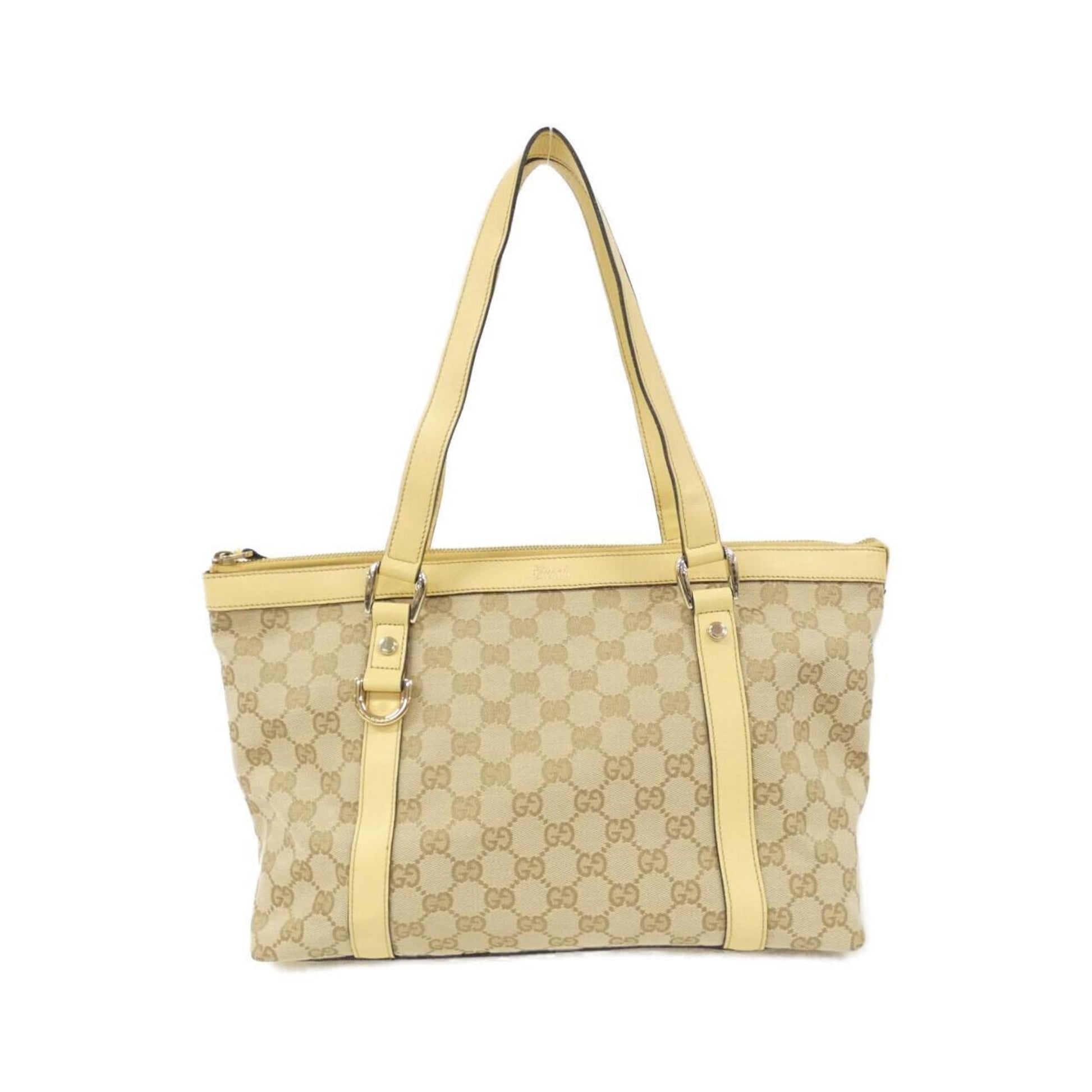Gucci Gg Canvas Beige Yellow Gg Canvas Handbag ()