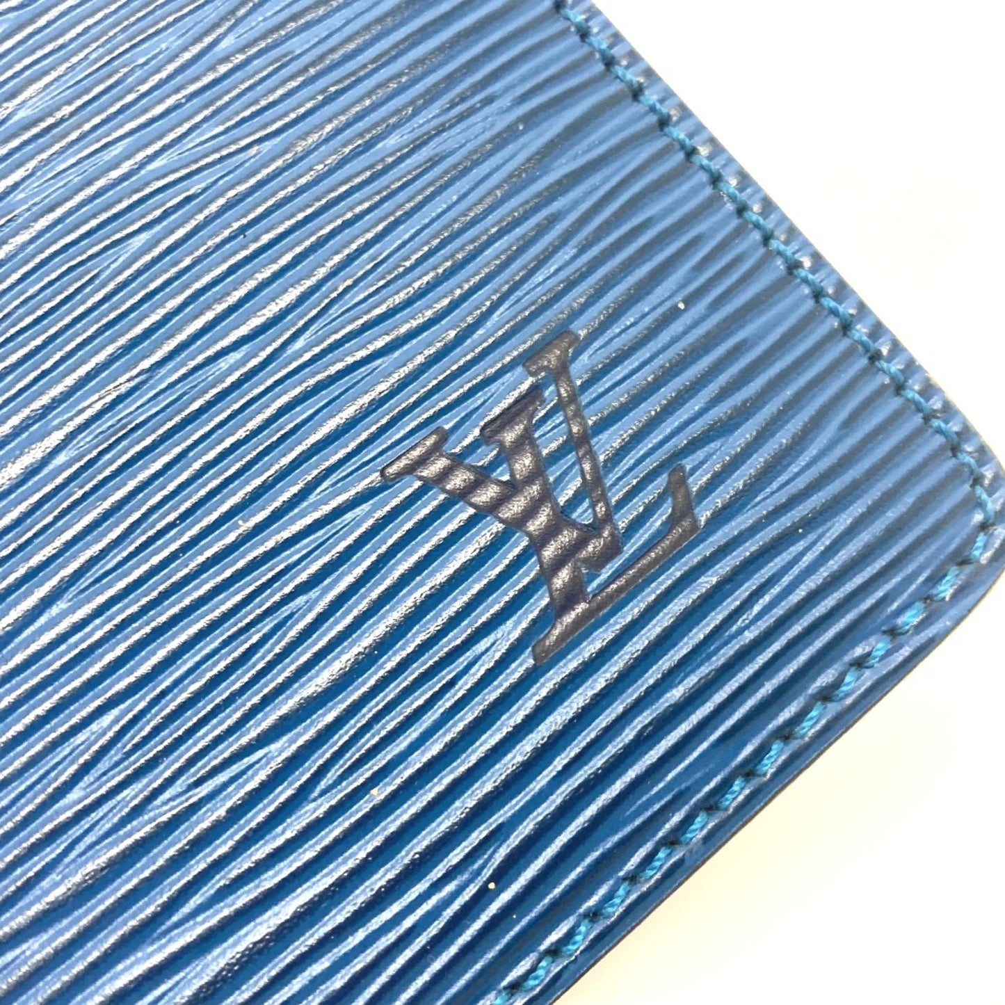 Louis Vuitton Blue Leather Shoulder Bag