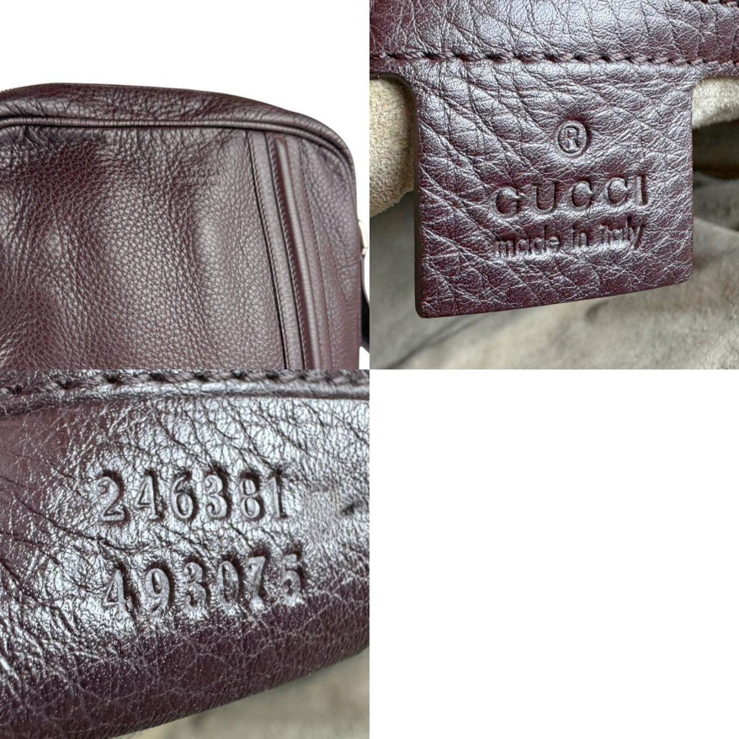 Gucci Dark Brown Leather Shoulder Bag
