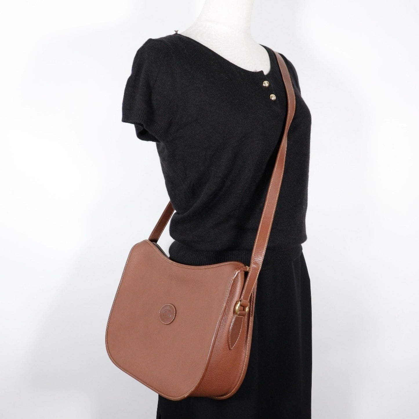 Gucci Brown Leather Shoulder Bag