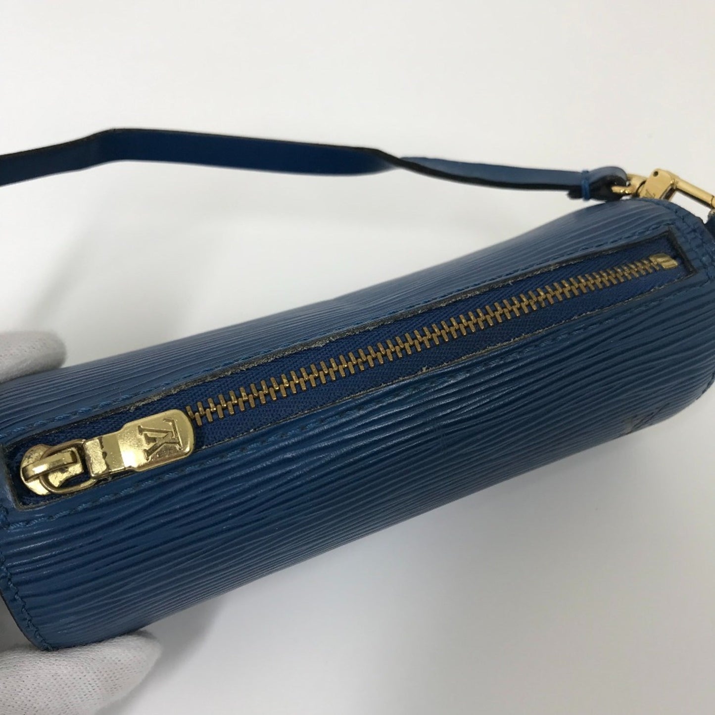 Louis Vuitton Blue Leather Shoulder Bag