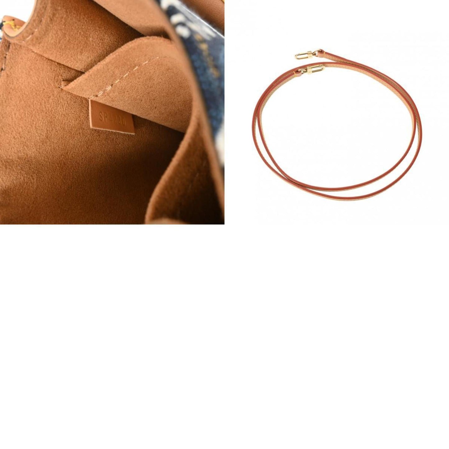 Louis Vuitton Blue Jacquard Shoulder Bag
