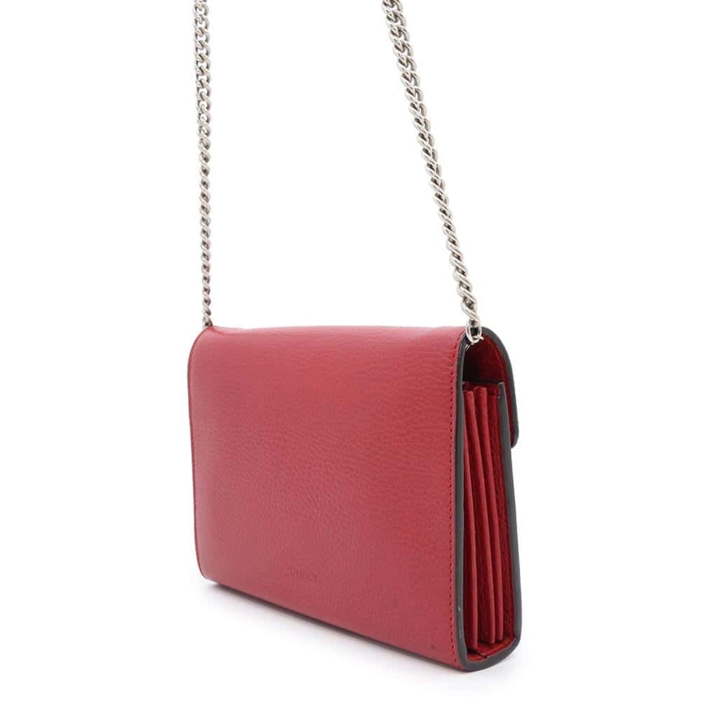 Gucci Red Color Leather Shoulder Bag