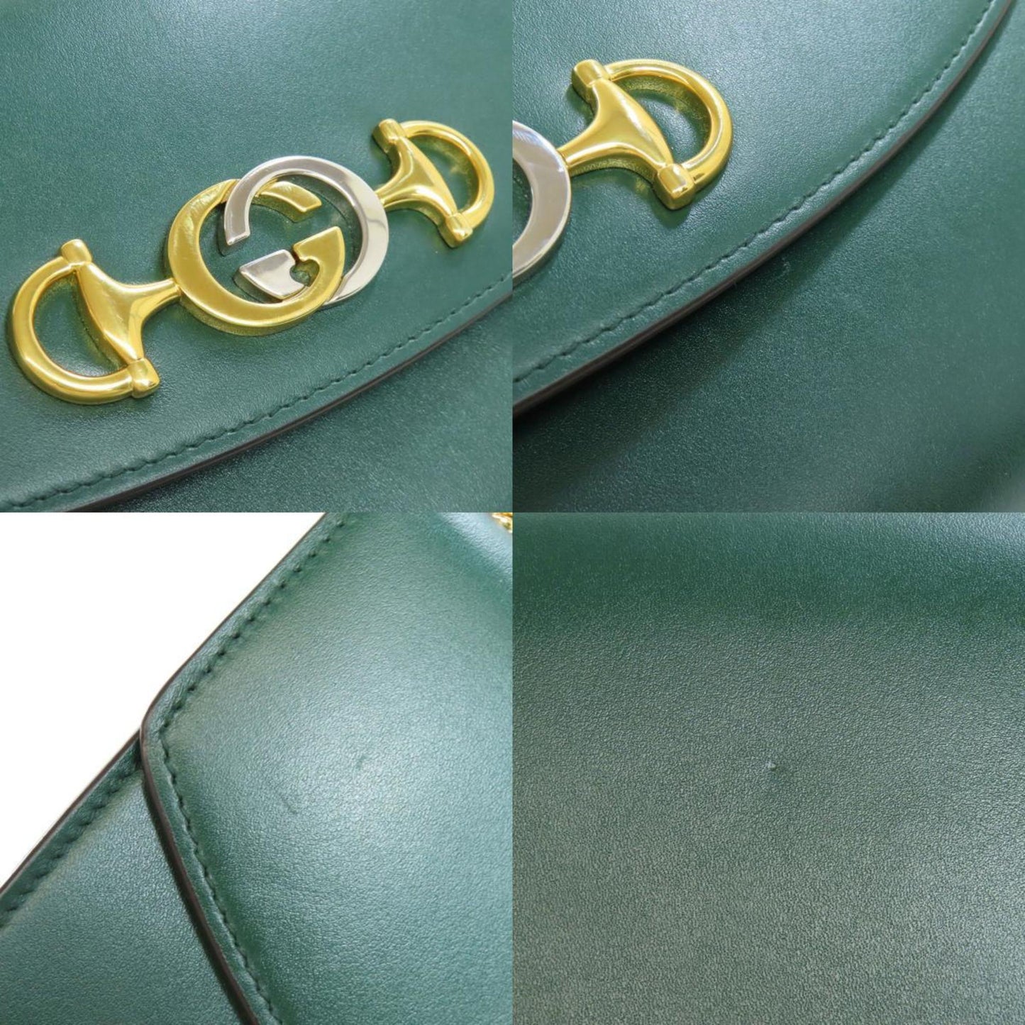 Gucci Green Leather Handbag