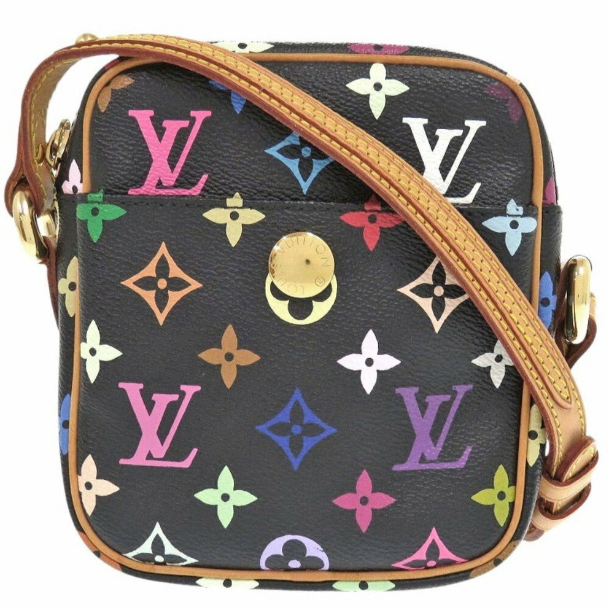 Louis Vuitton Black Noir Monogram Multicolore Shoulder Bag ()