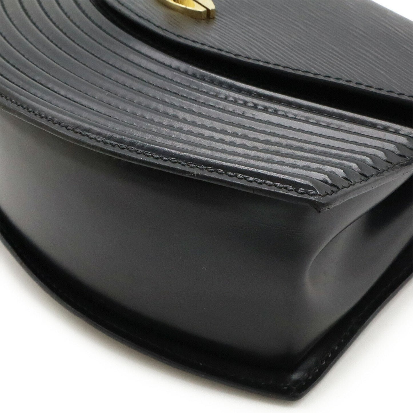 Louis Vuitton Noir Epi Leather Handbag Shoulder Bag