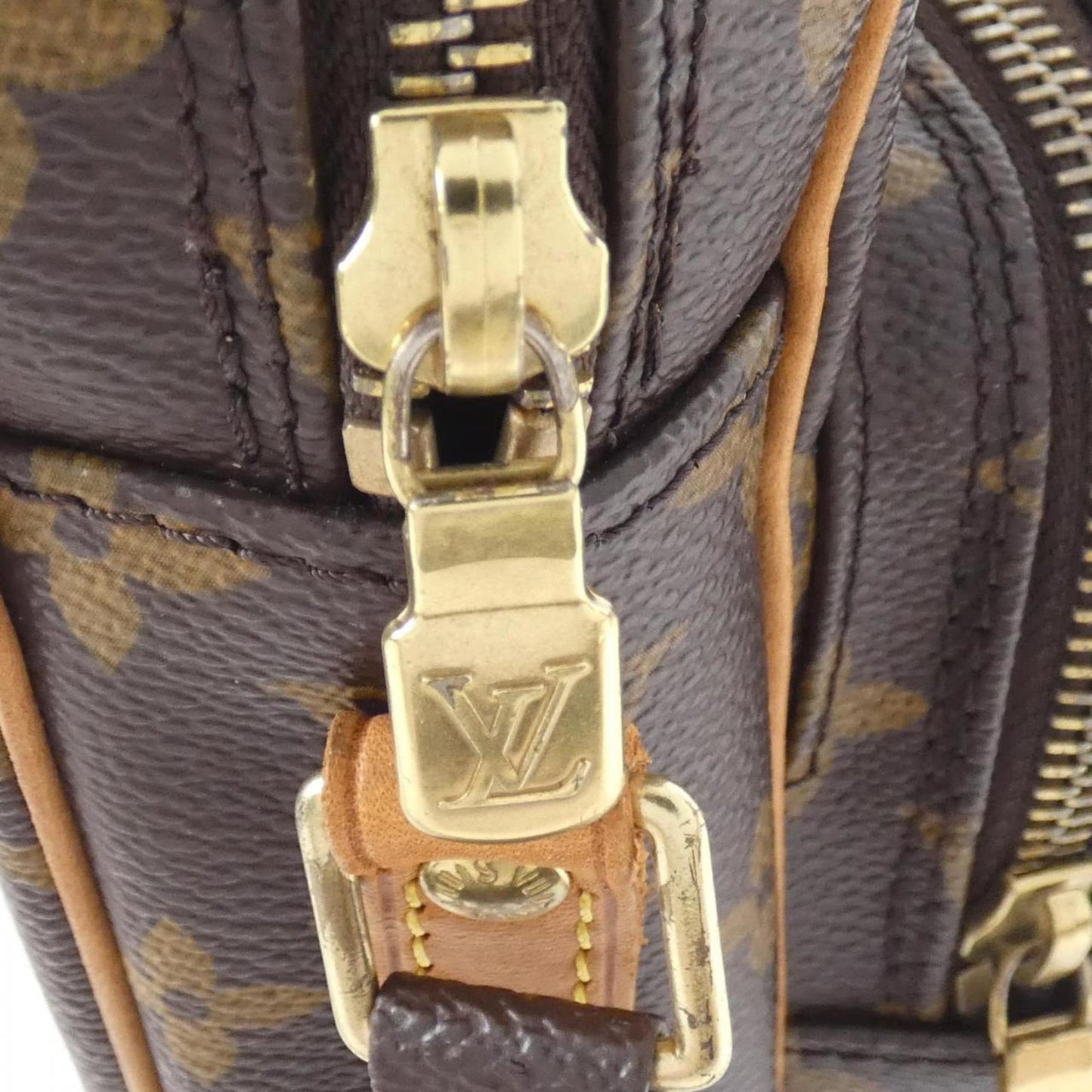 Louis Vuitton Brown Marron Coated Canvas Shoulder Bag