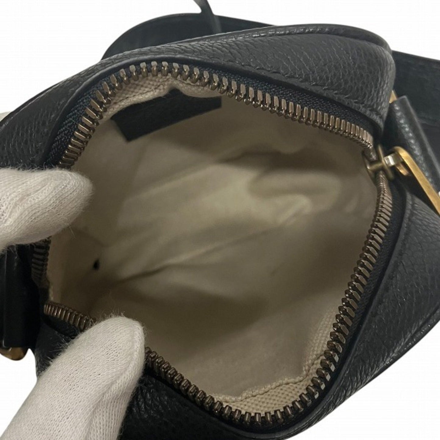 Gucci Black Leather Shoulder Bag