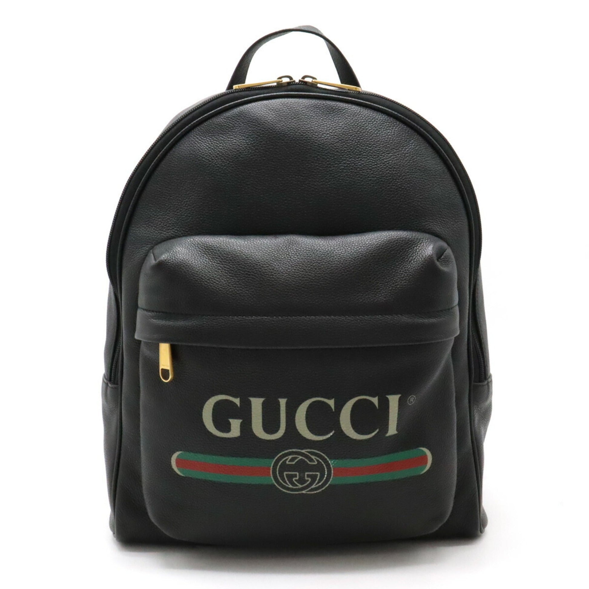 Gucci Black Leather Backpack ()