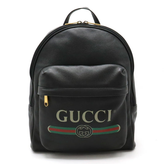 Gucci Black Leather Backpack ()
